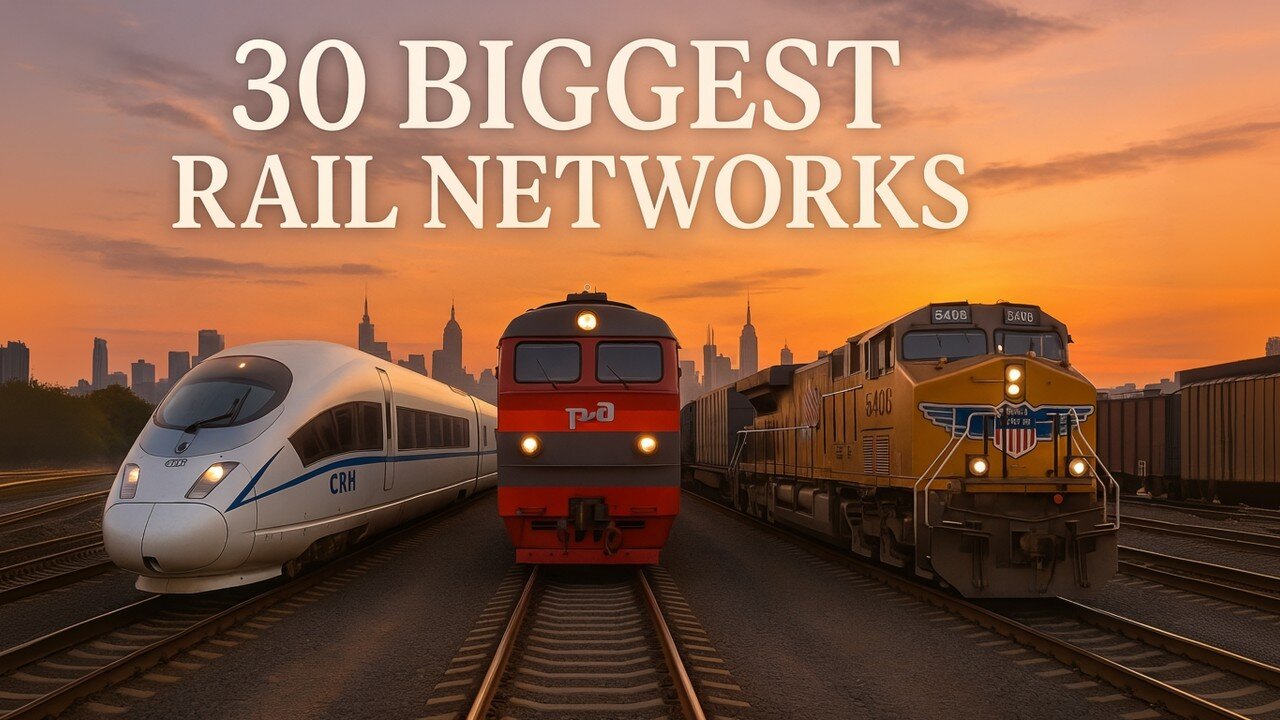 The 30 Biggest Rail Networks on Earth