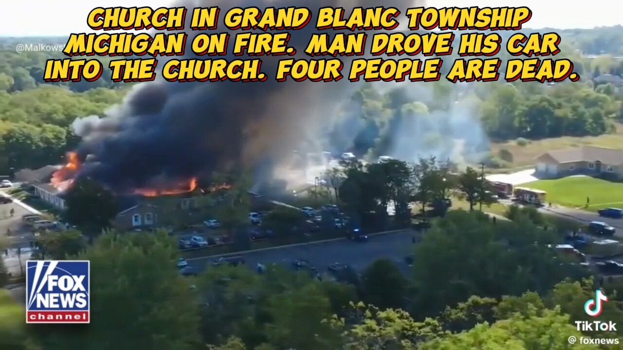 Church in Michigan caught fire today, 9/28/25.