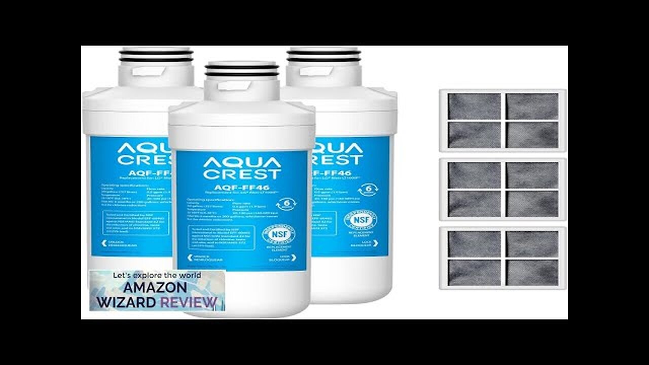 AQUA CREST LT1000PC ADQ747935 Replacement for LG® LT1000P®/PC/PCS ThinQ® Refrigerator Water Review