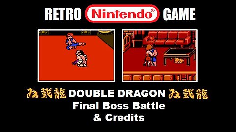 Double Dragon 1 (NES Nintendo): Final Boss Battle and End Scene Complete Speed Run