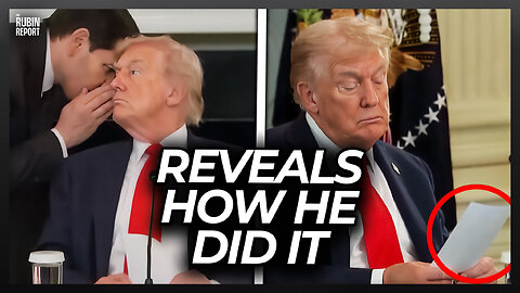Watch the Exact Moment Donald Trump Knew He Pulled Off Impossible Israel-Hamas Peace Deal