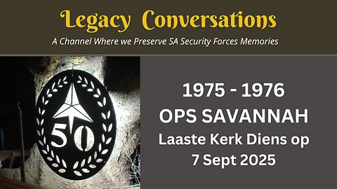 Ops Savannah se laaste kerk diens / byeenkoms