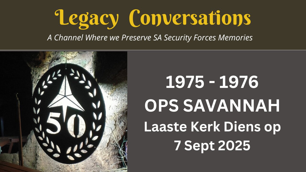 Ops Savannah se laaste kerk diens / byeenkoms