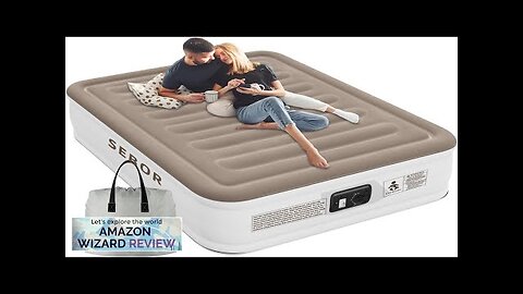 Luxury Queen Air Mattress with Built in Pump Durable Blow Up Mattress Review