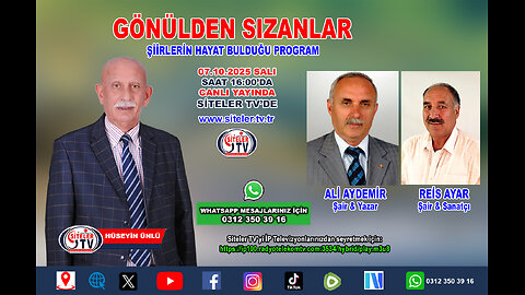 Şair Hüseyin Ünlü İle Gönülden Sızanlar 14. Bölüm Ali Aydemir Reis Ayar