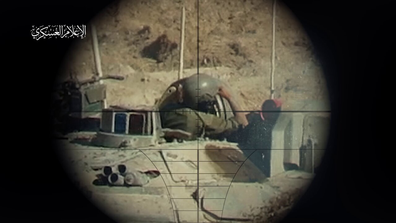 Al-Qassam Brigades sniping an IOF soldier in Shujaiya, east of Gaza City