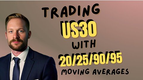 How To Trade The US30 with the 20/25/90/95 Moving Average Crossover Strategy