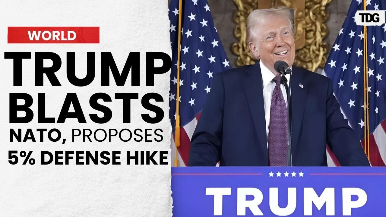 “They can afford it…” Trump Criticises NATO for low defence contributions, pushes for 5% increase