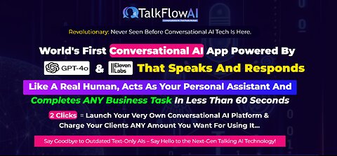 talkflow ai overview: A Conversational AI That Feels Natural, Your Personal Assistant for Business