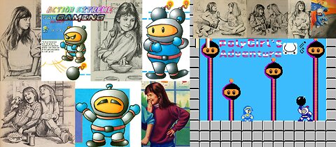Action Extreme Gaming 2025 - Polygirl's Adventure 1 (Mega Man 1 Nes Rom Hack) Bomberman Stage [Polygirl VS Bomberman]
