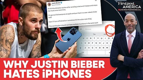 Justin Bieber Annoyed By iPhone’s Dictation Button, Elon Musk Reacts | Firstpost America | N18G