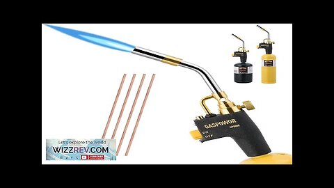 High Intensity Propane Torch Head with 4PCS RodsTurbo Torch Kit Fuel by Review