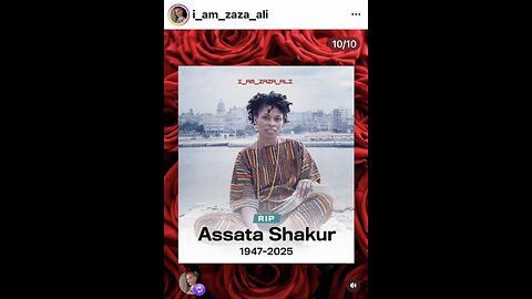 Rest In #SOULPower4Ever SOUL Sista Assata Shakur Queen Of Black Liberation Movement