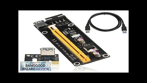 1X to 16X PCI-E Graphics Card Extension Cable USB 3.0 Expansion Card Review