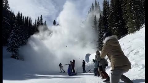 Wait for it... 🐋 SNOW WHALE! 😱 Skiing Gone Wild! #Shorts #aholidaytour