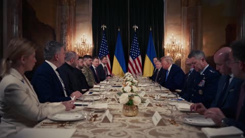 "Our meeting was excellent... we have made a lot of progress on ending that war." – President Trump