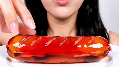 Eating Sausage Glass ai asmr