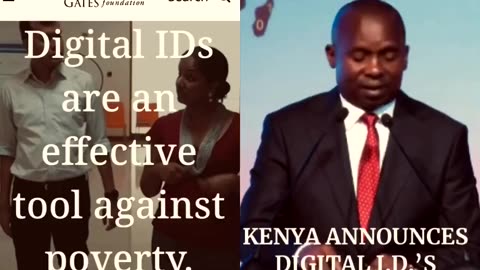 Bill Gates said it was necessary to implement ‘Digital ID’s’ in Africa…to fight poverty. 