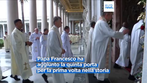 GIUBILEO 2025;aperta la quinta e ultima porta santa nella Basilica di San Paolo,le altre quattro sono state aperte a partire da quella della Madre Terra Pachamama nello Stato del Vaticano dal 24 dicembre 2024