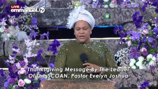 THANKSGIVING MESSAGE BY PASTOR EVELYN JOSHUA 2025