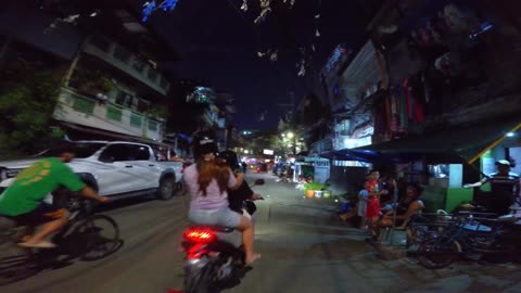 Fine Evening on Lakandula Street in Tondo, Manila City in the Philippines