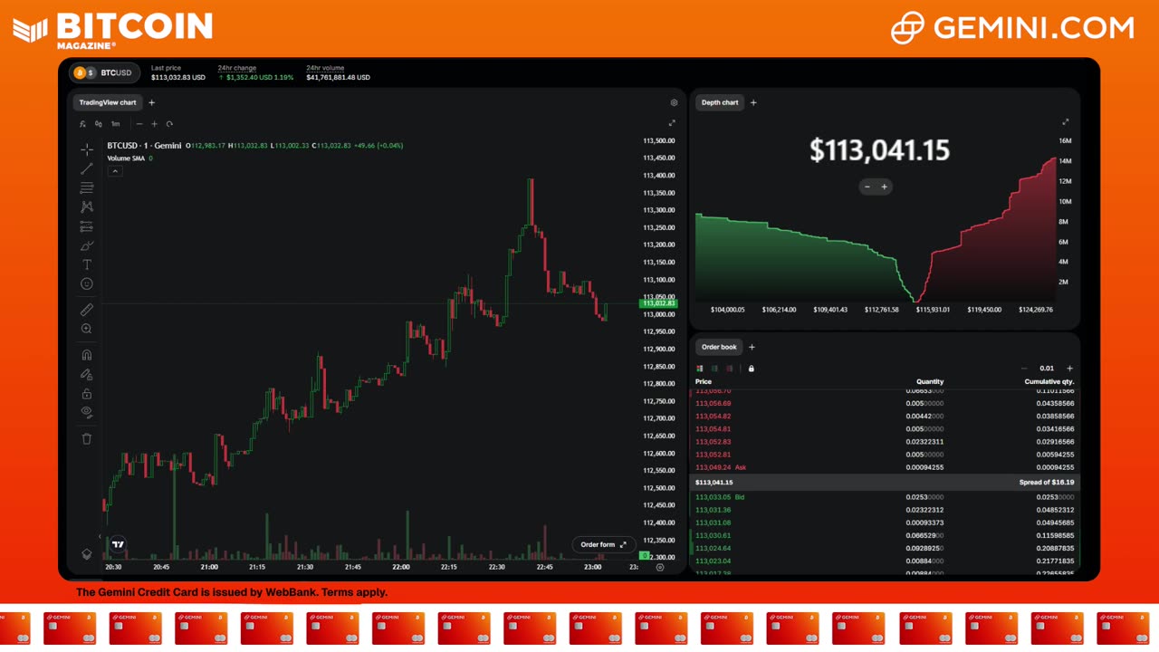 LIVE: BITCOIN BULL MARKET WATCH PARTY FEAT. GEMINI