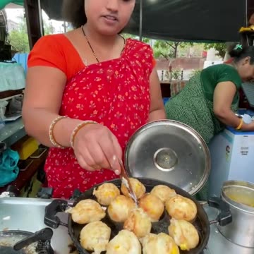 Kavya Didi’s Famous Appe: India’s Must-Try Street Snack! 🥞🔥 #Shorts