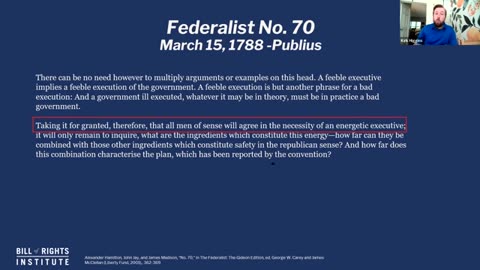 Federalist 70 explained