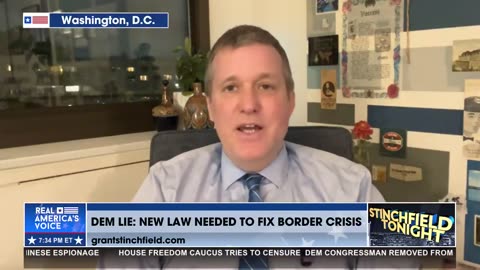 DEMOCRAT LIE: NEEDED DIFFERENT LAWS TO SECURE THE BORDER