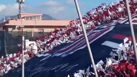 Reggina vs Cosenza. Amazing atmosphere created by the Curva Sud Reggina Reggio Calabria