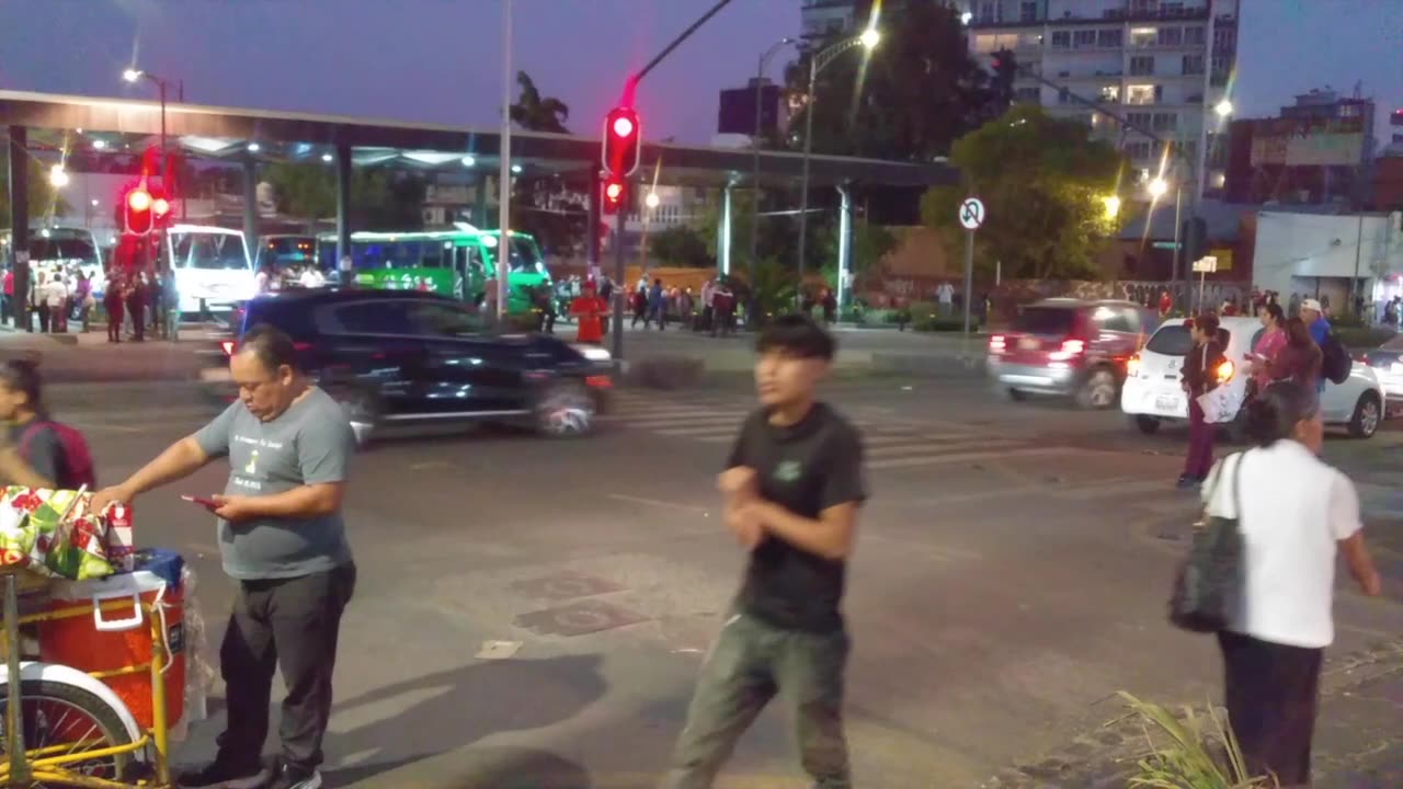 Evening Rush Hour in Mexico City