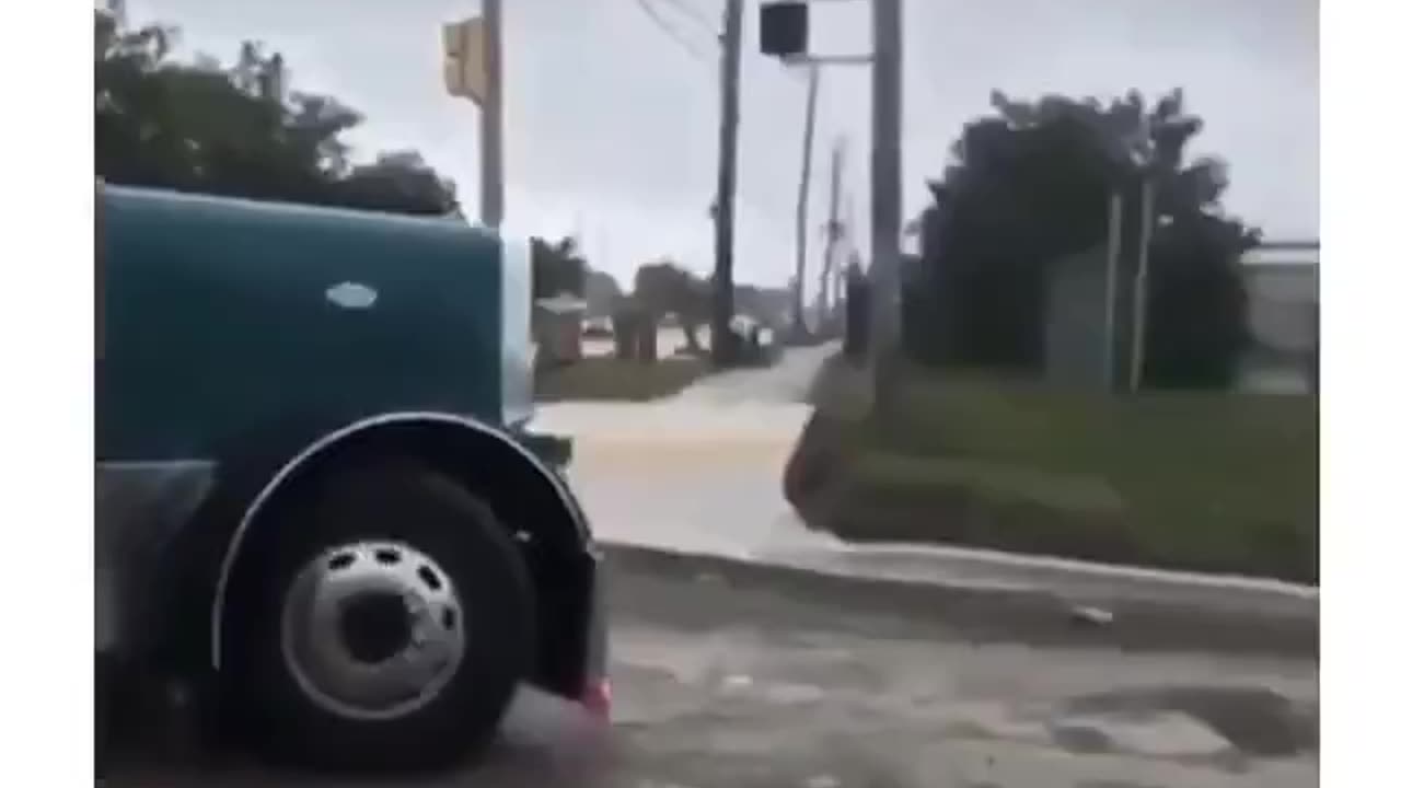 “Truck Driver Ignores Protesters and Drives Through!”