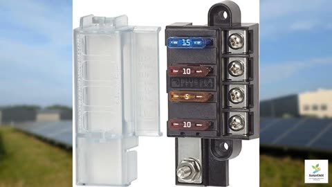 Blue Sea Systems 5045 ST Blade Fuse Block Compact 4 Circuit with Cover