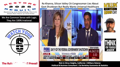 Ro Khanna Disguises Govt Shutdown for Push for Universal Healthcare