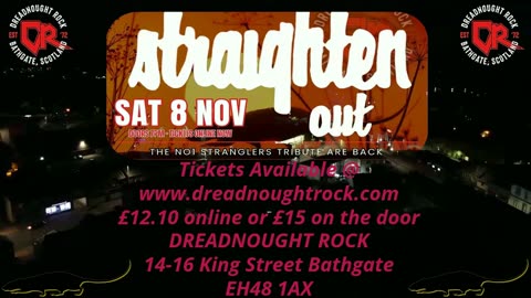 Straighten Out - DreadnoughtRock - Bathgate - 8 Nov 2025 Advert