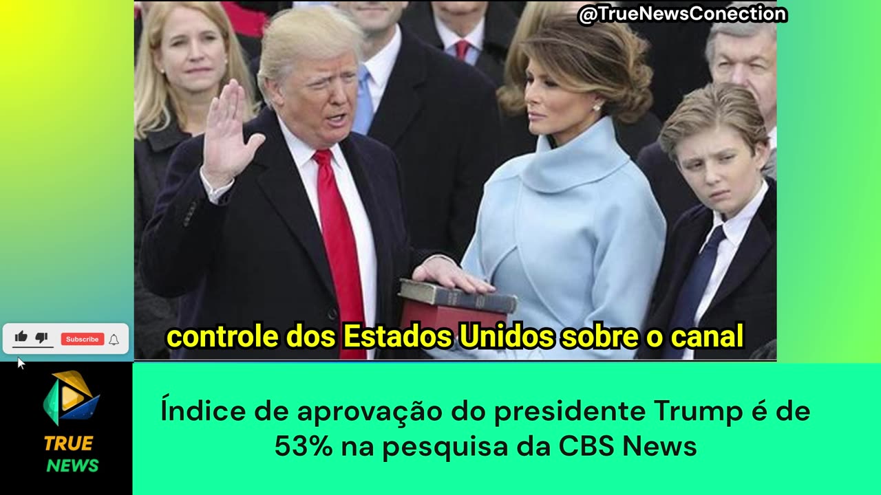 Índice de aprovação do presidente Trump é de 53% na pesquisa da CBS News