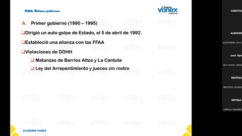 VONEX REPASO 2025 - 1 | Semana 08 | H. del Perú