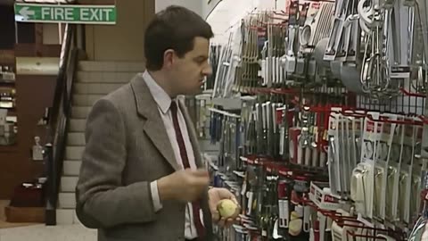 Mr bean goes shopping