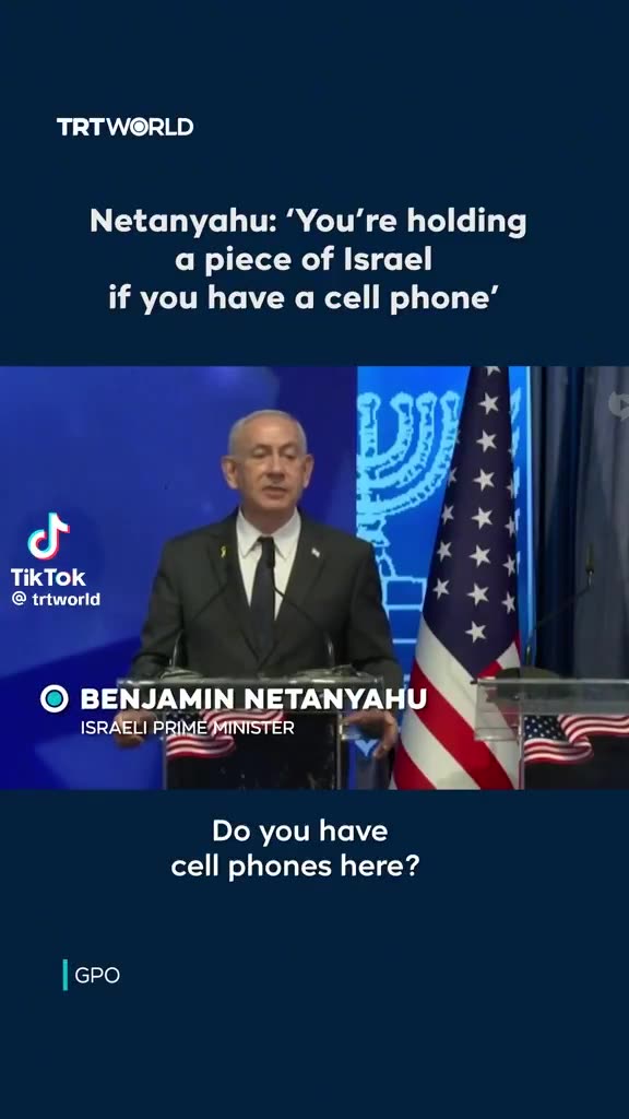 Benjamin Netanyahu claimed that anyone with a cell phone owns a piece of Israel