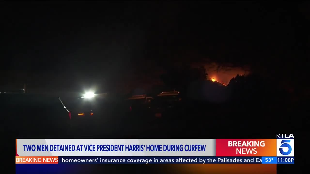 🚨Burglary call at Kamala Harris' home in Brentwood last night