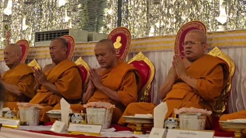 สาธุ อนุโมทามิ | พระสงฆ์เจริญพระพุทธมนต์