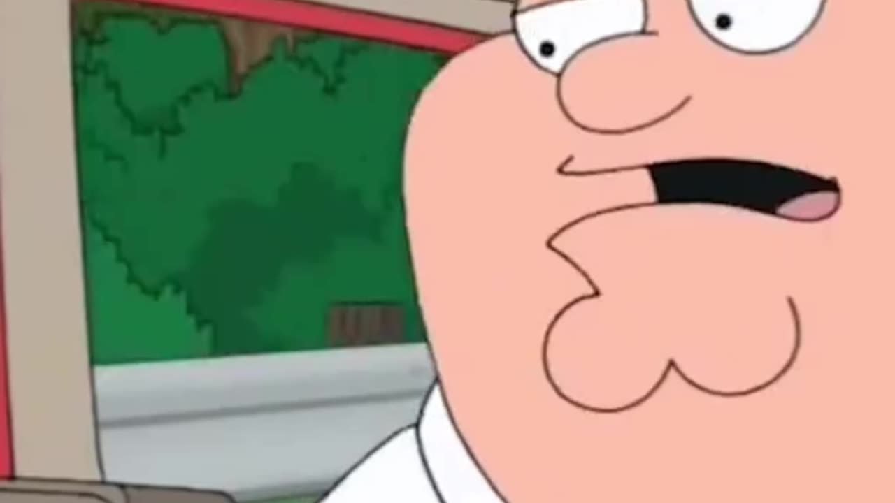 Peter Griffin sees a campaign ad