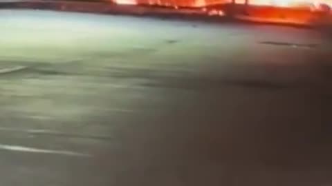 GRAPHIC: Man runs out of the Philadelphia plane crash site while on fire