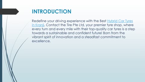 Best Hybrid Car Tyres in Kranji