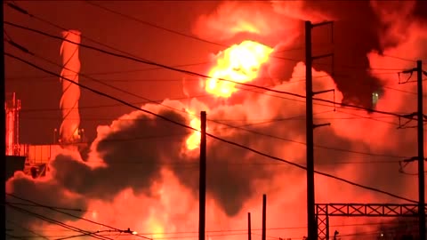 Massive fire breaks out at Chevron refinery in California 