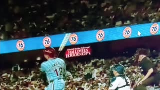Schwarber absolutely crushes one