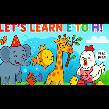 "E to H Alphabet Song for Kids | Fun ABC Learning Rhyme!"