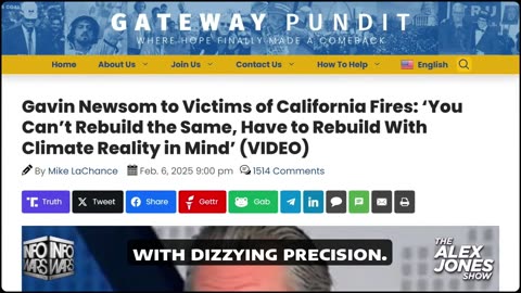 Alex Jones Exposes California's Cataclysmic Conspiracy