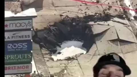 AGAIN, WAKE UP that was NOT a plane that made this hole