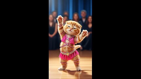 Cute 😍🥰 🐈😺 Cat dance